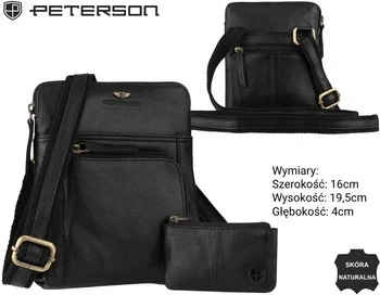Borseta PETERSON 1904E-MLO-9872 Black