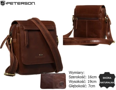 Borseta PETERSON 512-TUM-0543 Brown