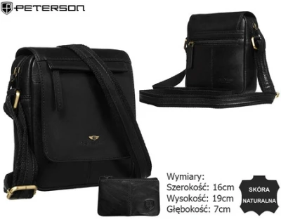 Borseta PETERSON 512-TUM-0550 Black