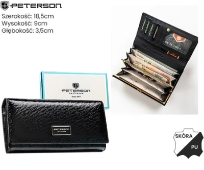 Portofel PETERSON PX24-CNF-5402 Black