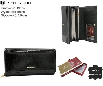 Portofel PETERSON 42106-PR-4908 Black