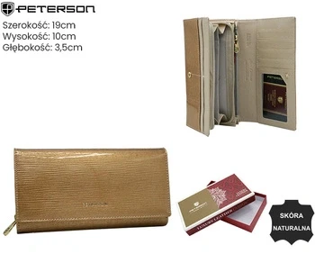 Portofel PETERSON 42106-PR-4885 Champage