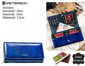 Portofel PETERSON 42106-PR-8294 Blue