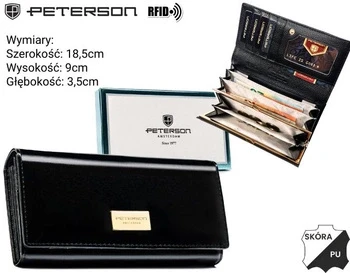 Portofel PETERSON PX24-DYS-5136 Black