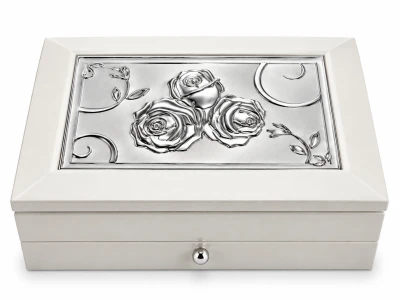 Cutie bijuterie AFAS0053-A alb sertar