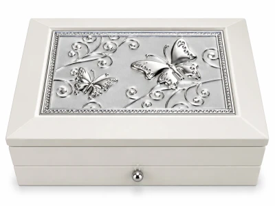 Cutie bijuterie AFAS0053-B alb sertar