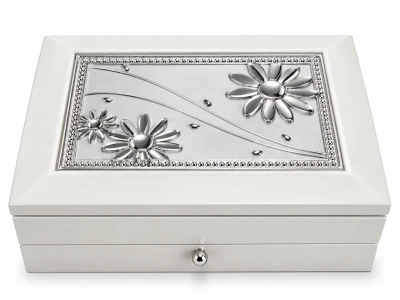 Cutie bijuterie AFAS0053-D alb sertar