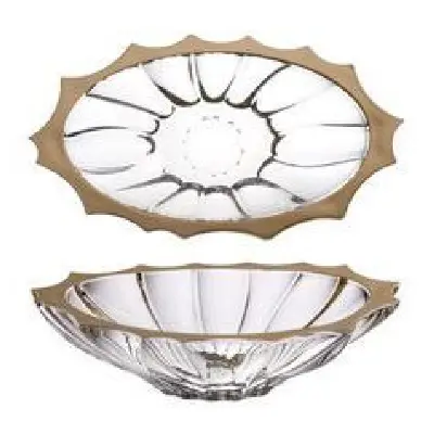 Bohemia PLANTICA Bowl 150 gold rim