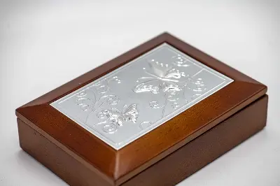 Cutie bijuterie AFAS0068 marou - fluturi