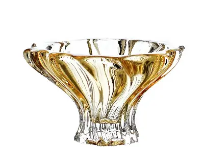 Bohemia PLANTICA Bowl 150 sprayed inside Amber