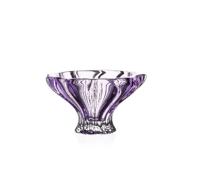 Bohemia PLANTICA Bowl 150 sprayed inside Amethyst