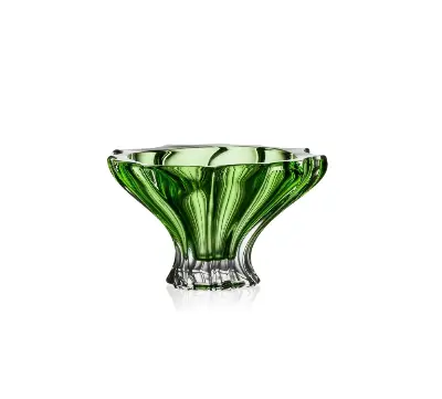 Bohemia PLANTICA Bowl 150 sprayed inside Green