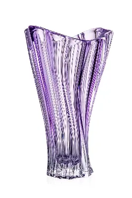 Bohemia PLANTICA Vase  320 sprayed inside Amethyst