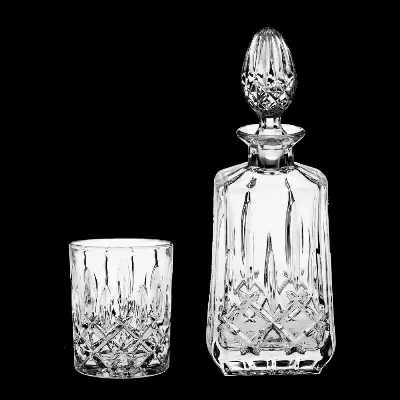 Crystal Bohemia Sheffield whisky set 1+6